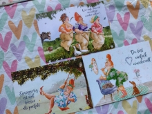 Ingrid Berendsen 10er Set Postkarten Glitter Sprüche